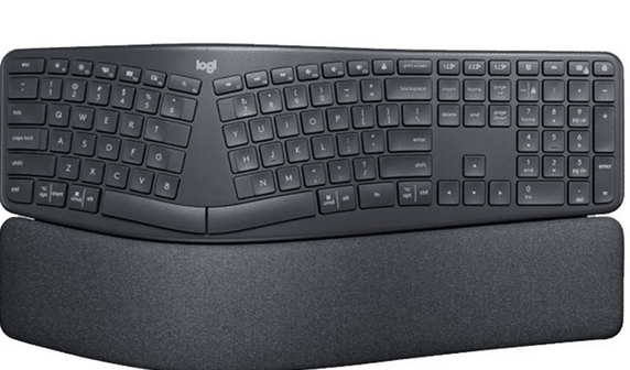 LOGITECH-TECLADO INALAMBRICO ERGO K860  CON BLUETOOTH TECLADO ERGONOMICO DIVIDIDO CON REPOSAMUÑECAS PARA ORDENADOR NOTEBOOK NEGOCIOS Y OFICINA